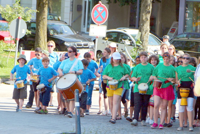 Trommeln im Rhythmus
